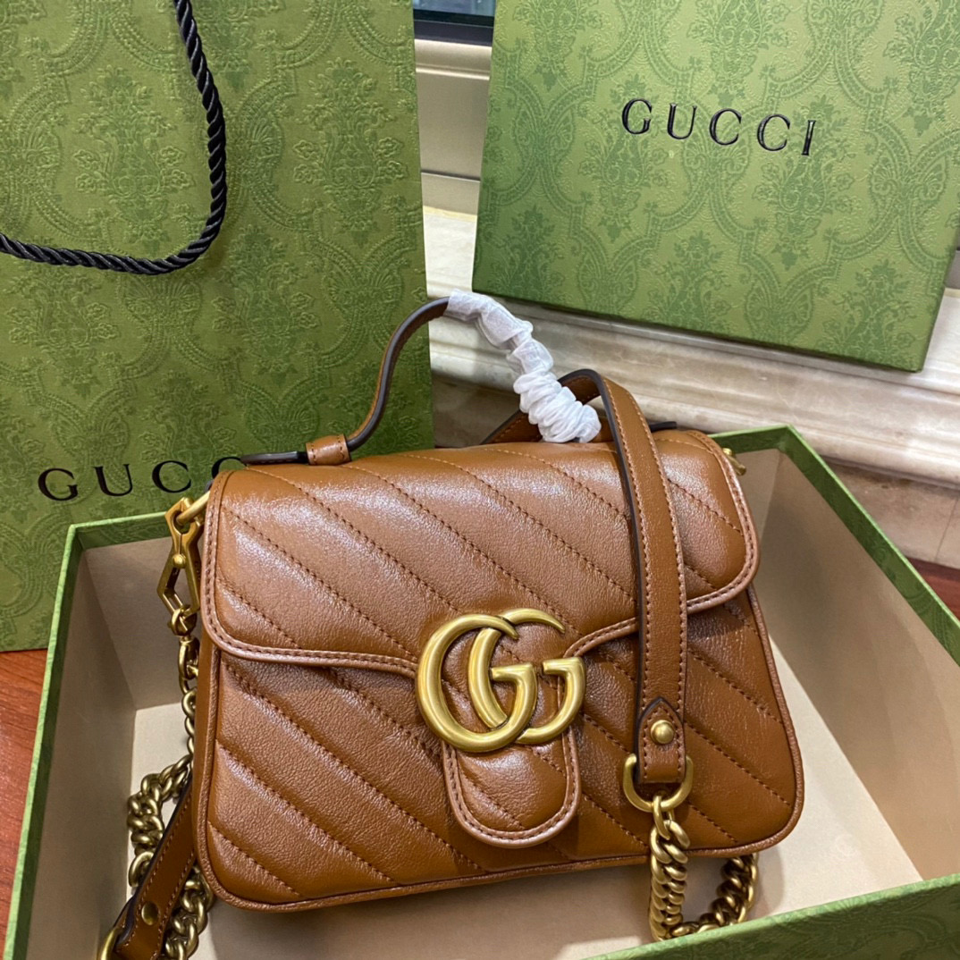 G*u*i gg marmont mini top handle bag