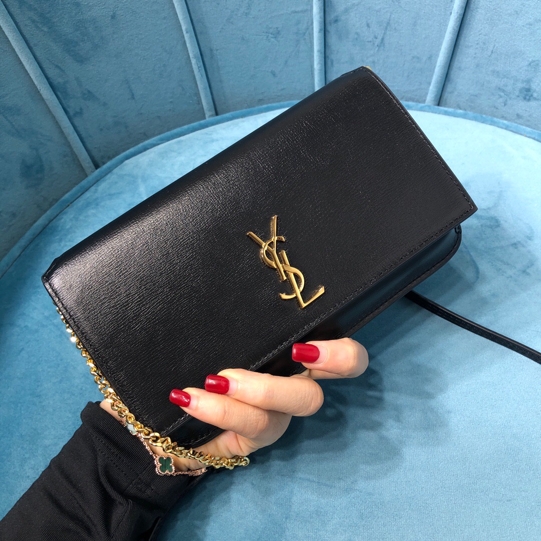 YSL CASSANDRE PHONE HOLDER WITH STRAP