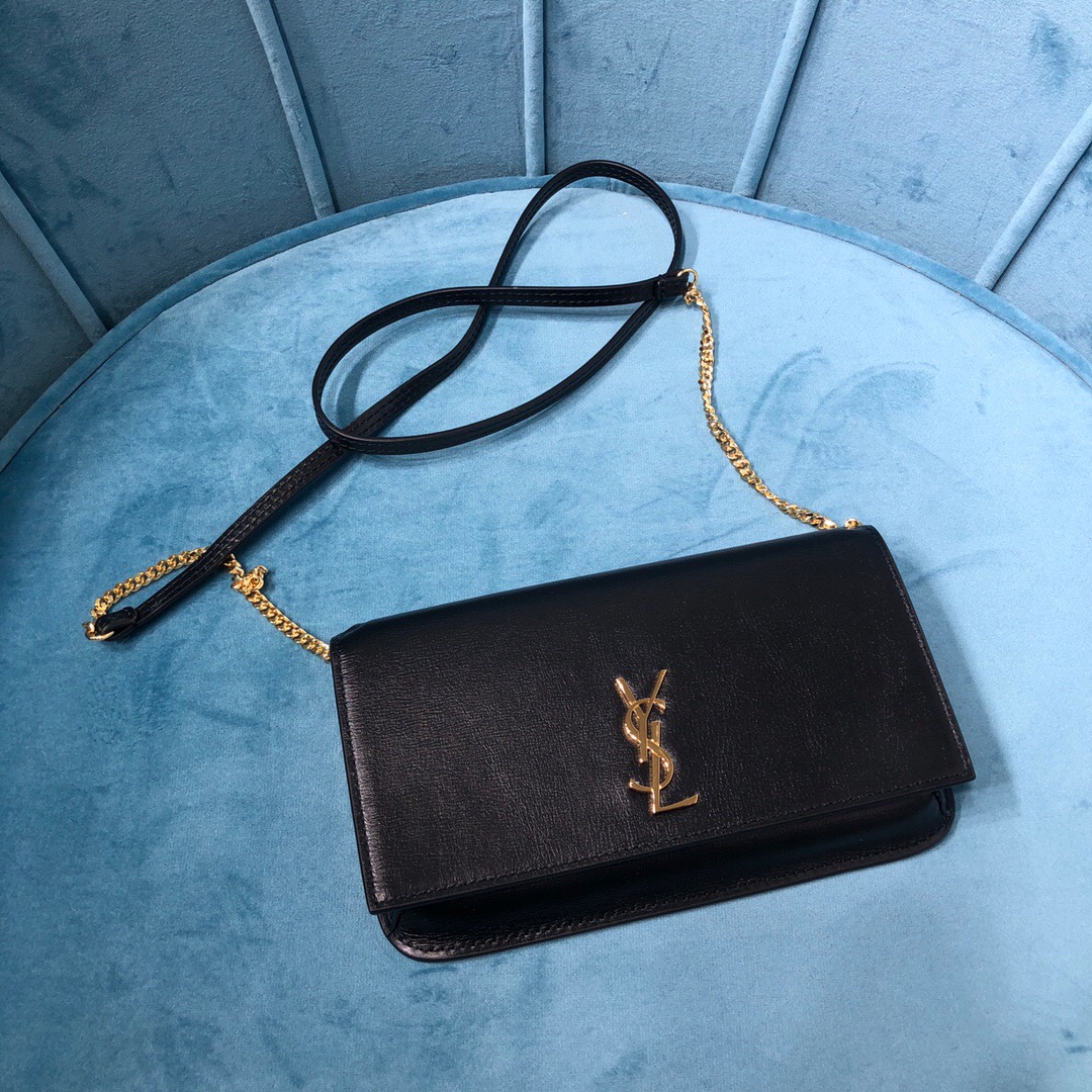 YSL CASSANDRE PHONE HOLDER WITH STRAP