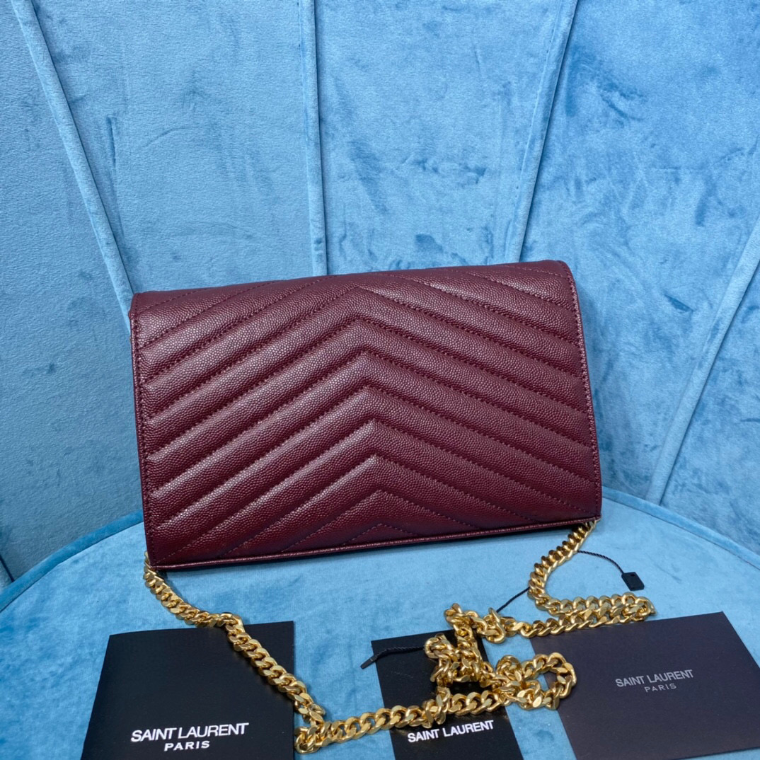 YSL CASSANDRE MATELASSÉ CHAIN WALLET