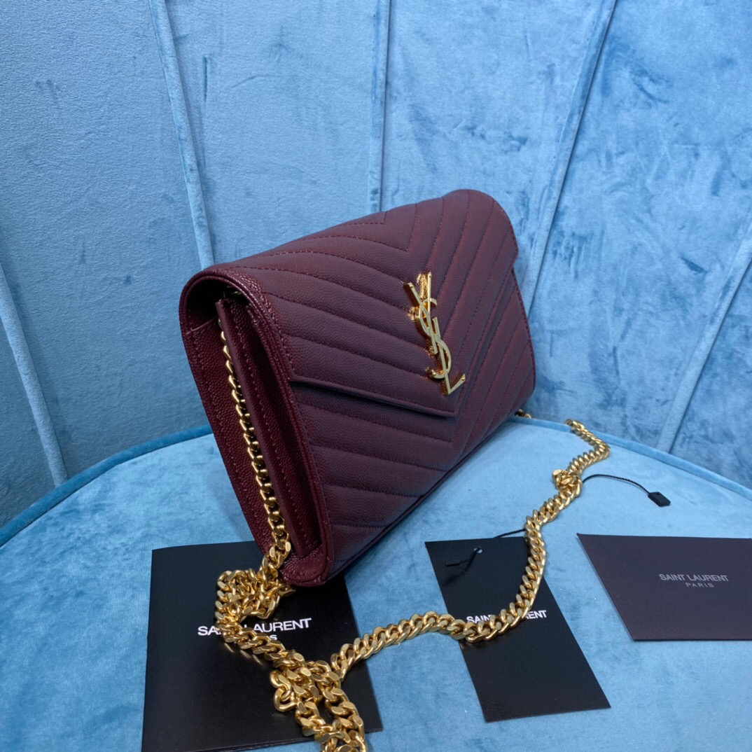 YSL CASSANDRE MATELASSÉ CHAIN WALLET