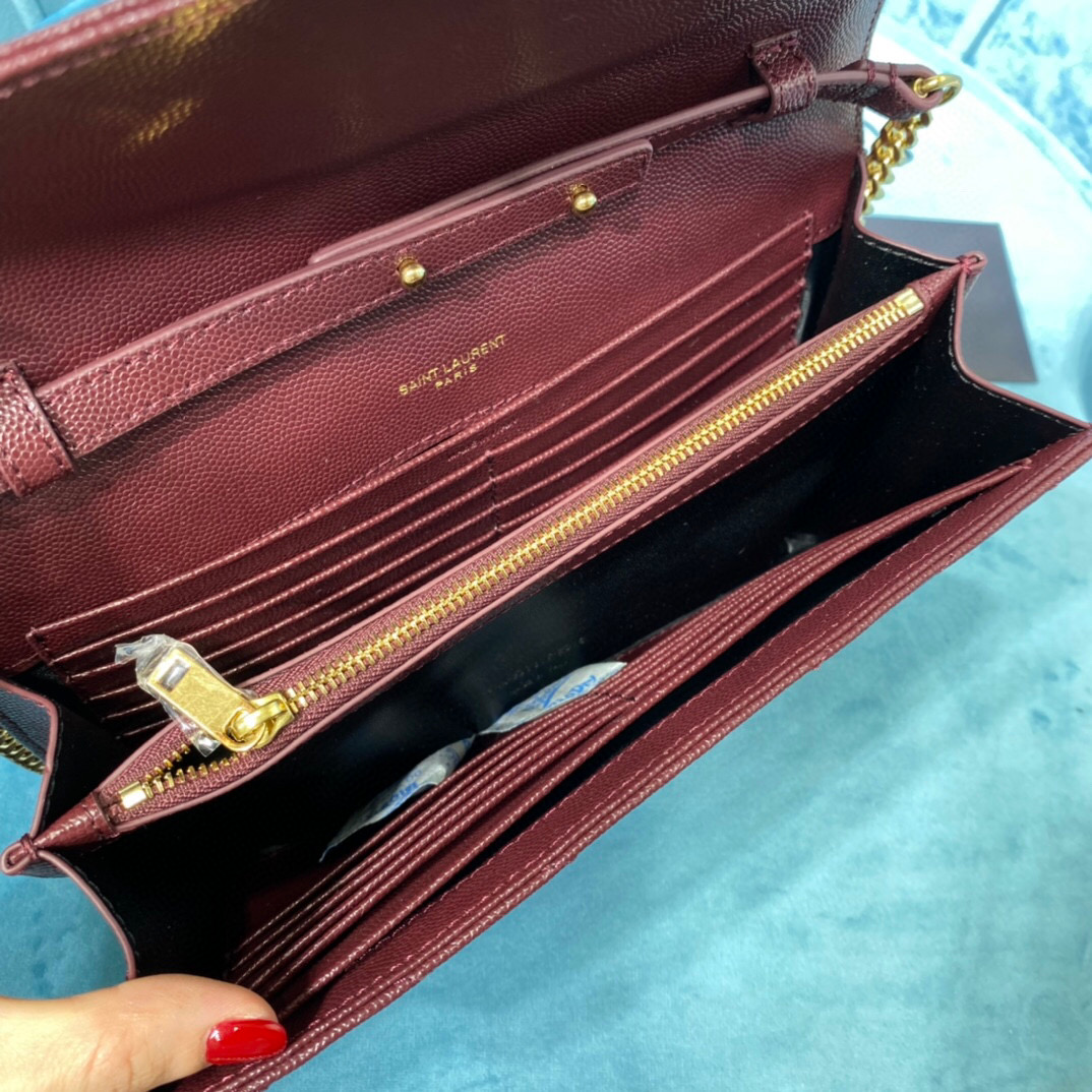 YSL CASSANDRE MATELASSÉ CHAIN WALLET