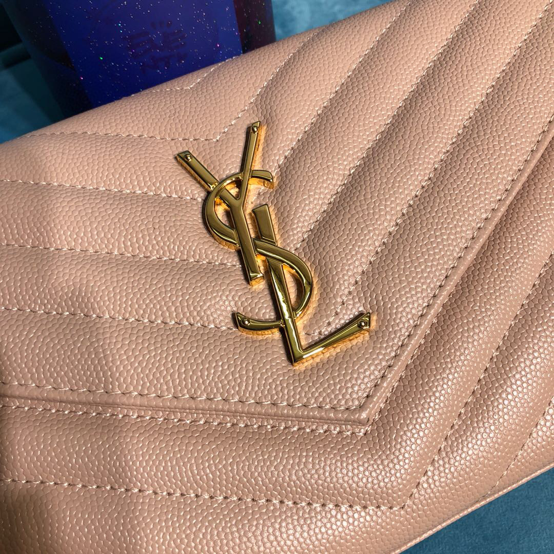 YSL CASSANDRE MATELASSÉ CHAIN WALLET