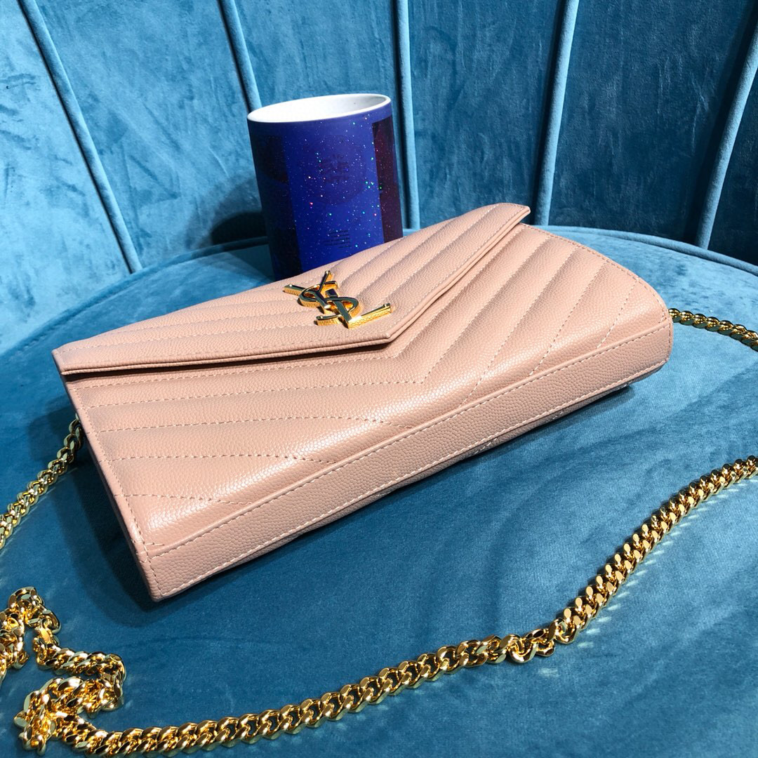 YSL CASSANDRE MATELASSÉ CHAIN WALLET