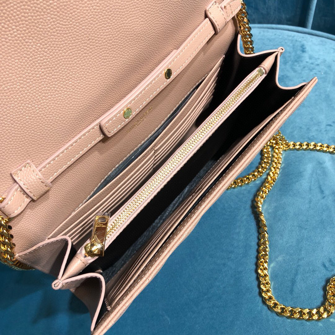 YSL CASSANDRE MATELASSÉ CHAIN WALLET