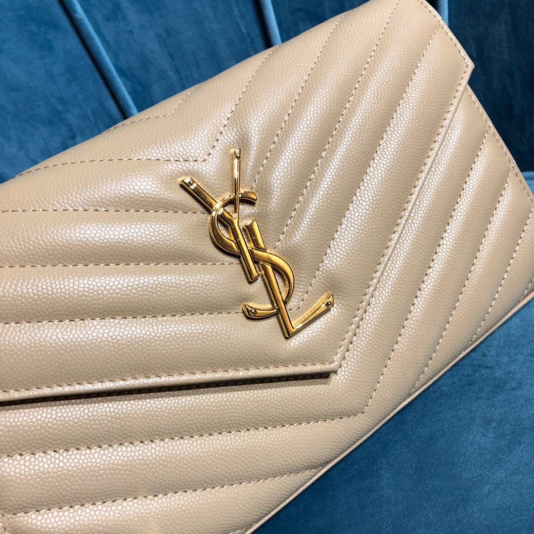 YSL CASSANDRE MATELASSÉ CHAIN WALLET