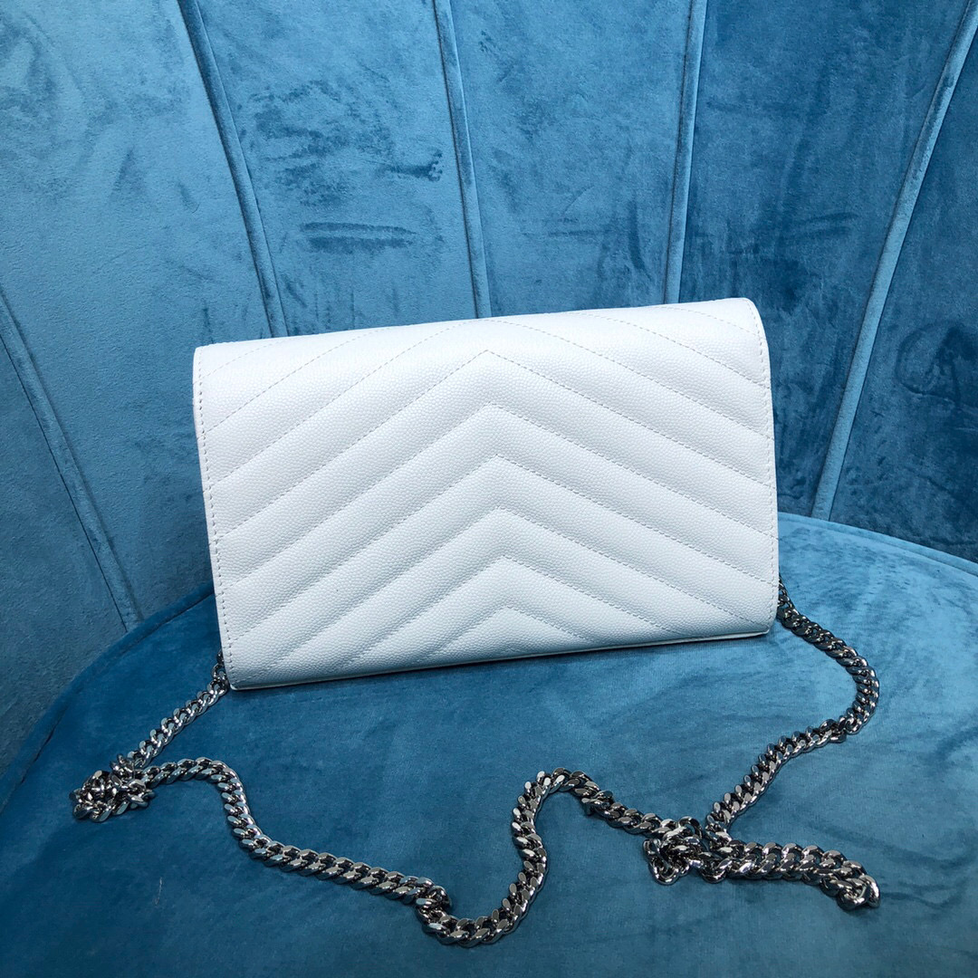 YSL CASSANDRE MATELASSÉ CHAIN WALLET