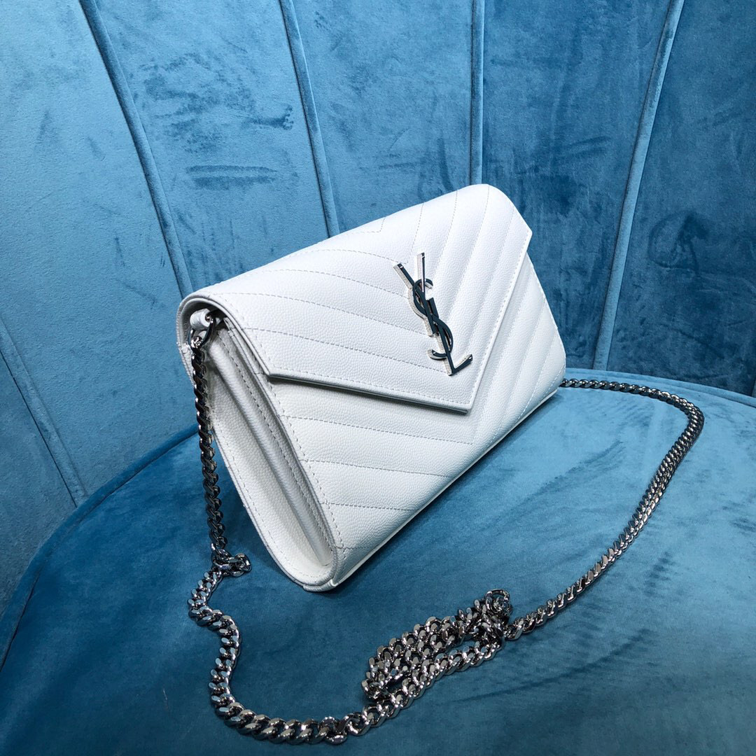 YSL CASSANDRE MATELASSÉ CHAIN WALLET