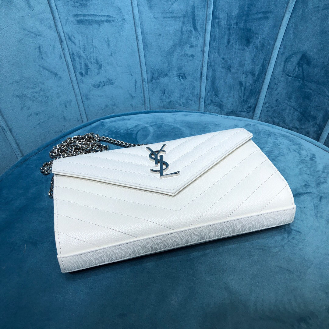 YSL CASSANDRE MATELASSÉ CHAIN WALLET