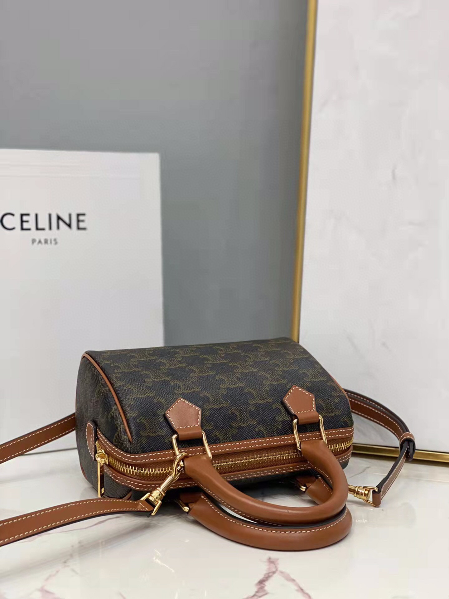 SMALL BOSTON CUIR TRIOMPHE