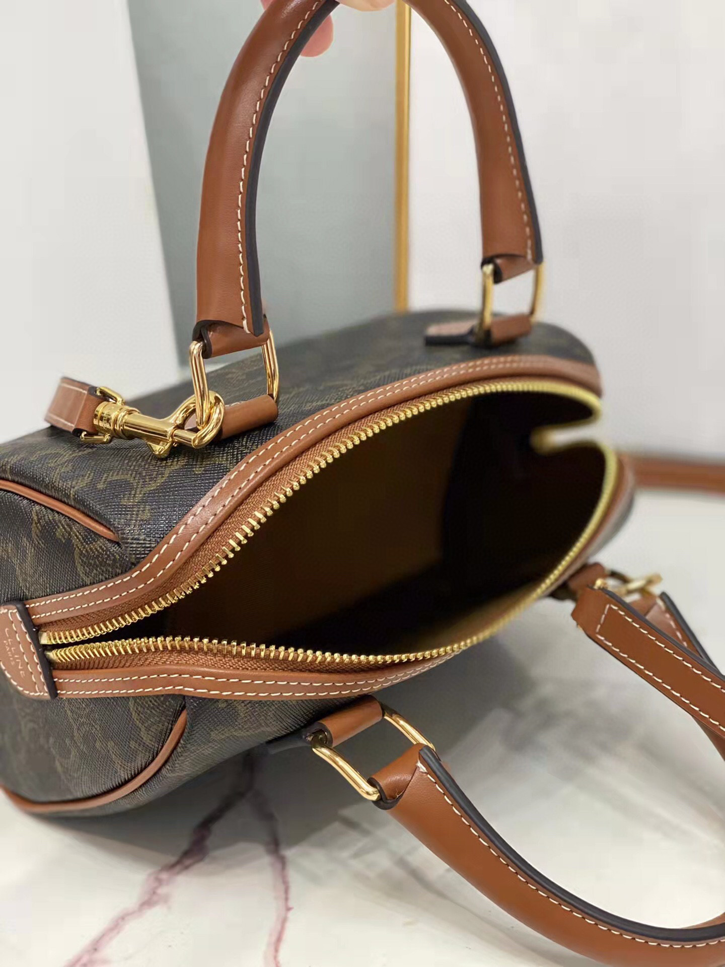 SMALL BOSTON CUIR TRIOMPHE