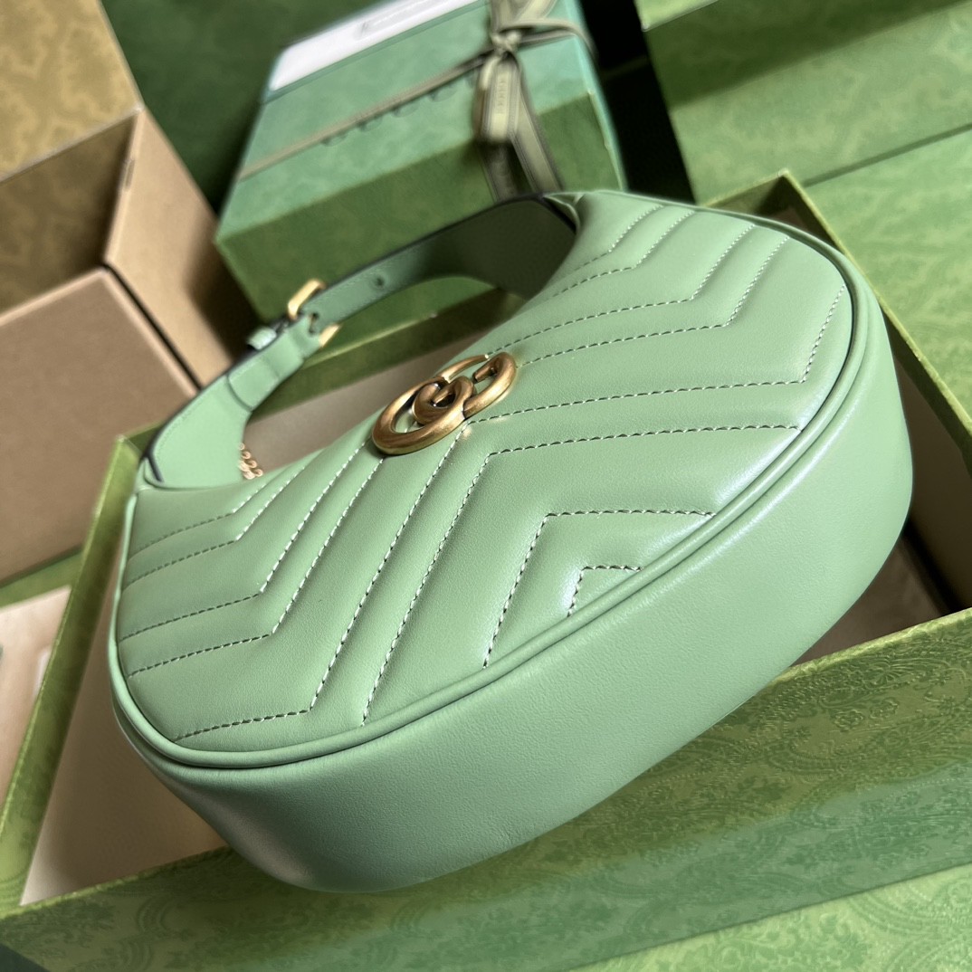 G*u*i marmont half-moon-shaped mini bag