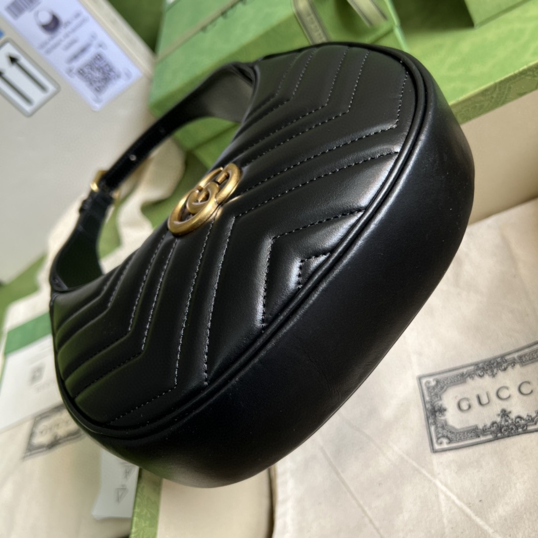 G*u*i marmont half-moon-shaped mini bag