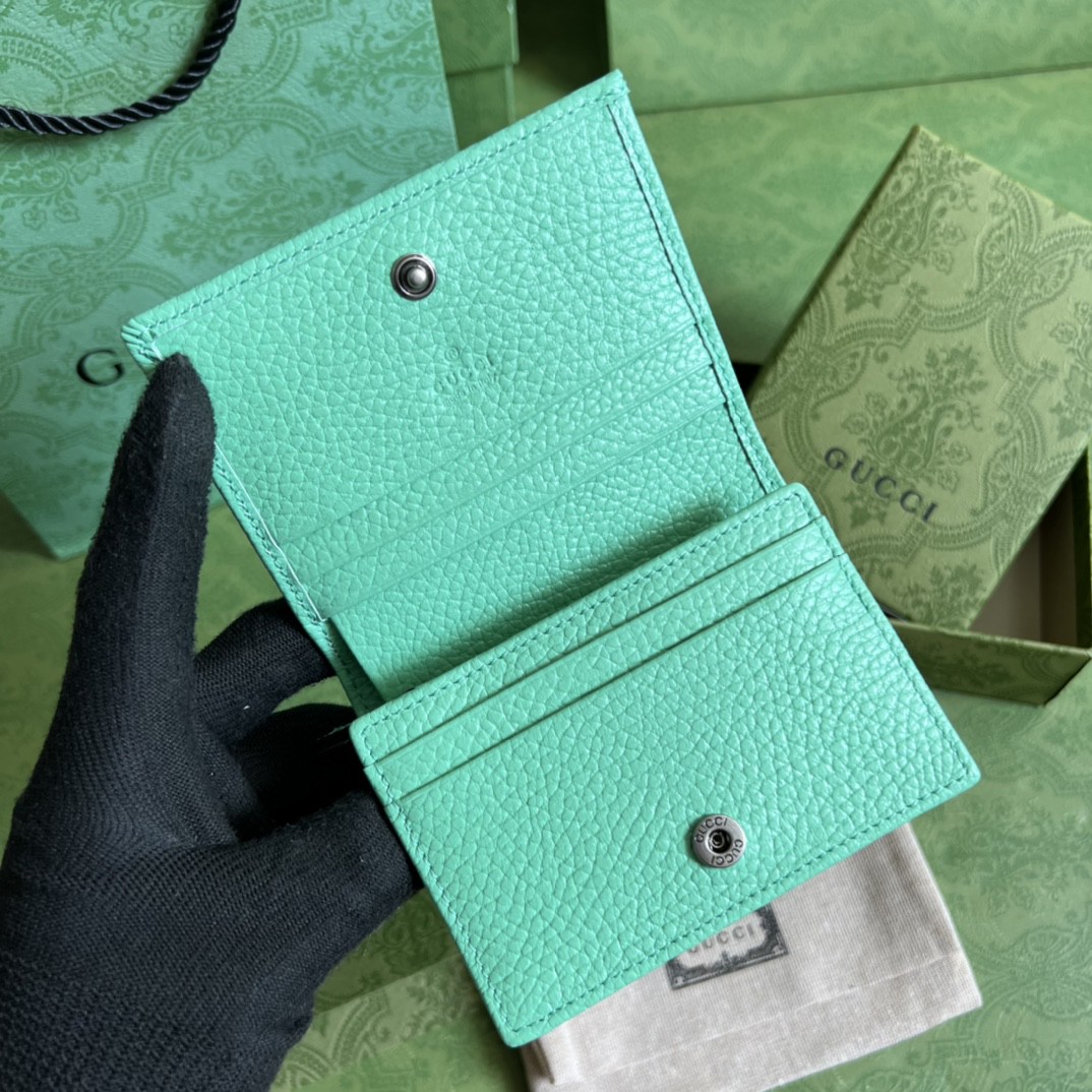 G*u*i leather card case wallet
