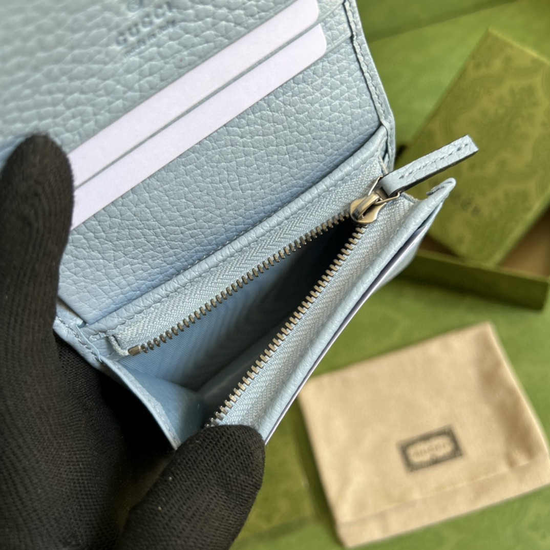 G*u*i leather card case wallet