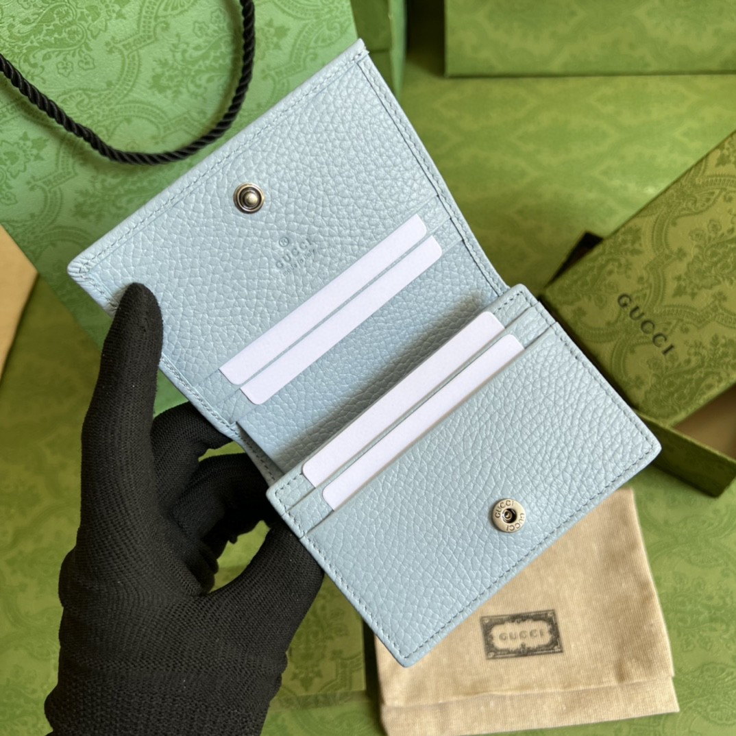 G*u*i leather card case wallet