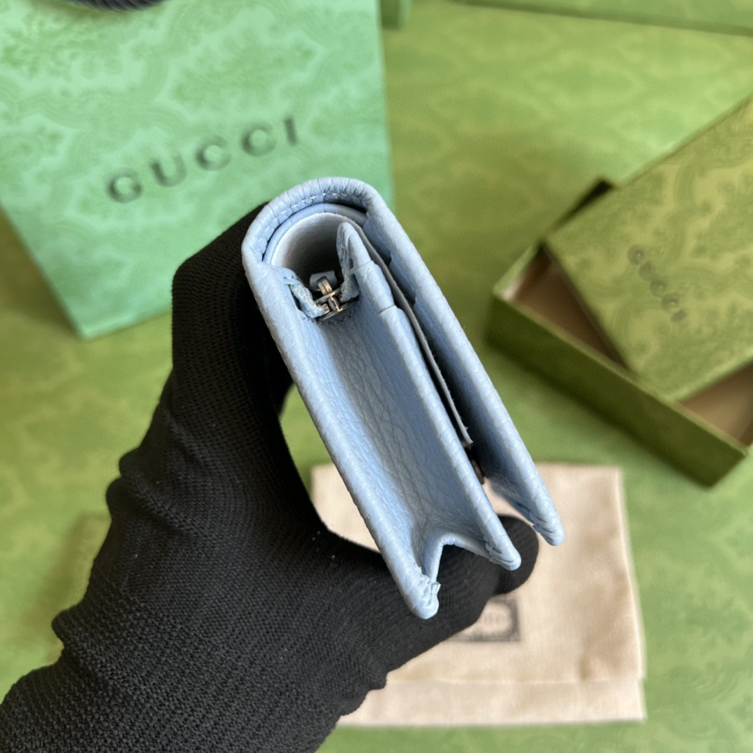 G*u*i leather card case wallet