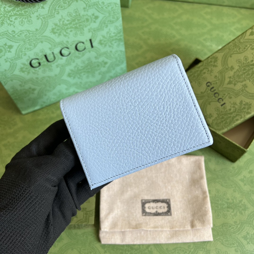 G*u*i leather card case wallet