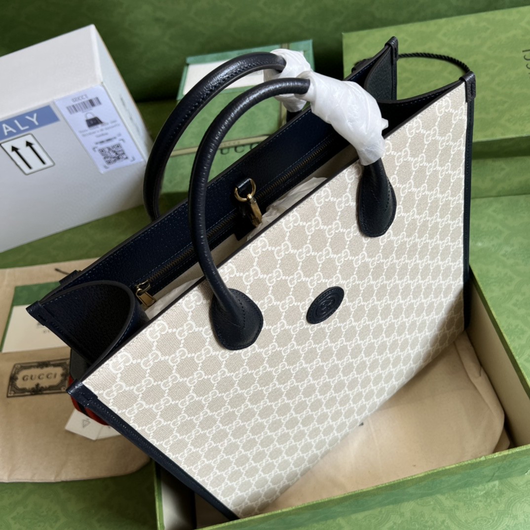 g*u*i gg S*p*e canvas medium tote bag
