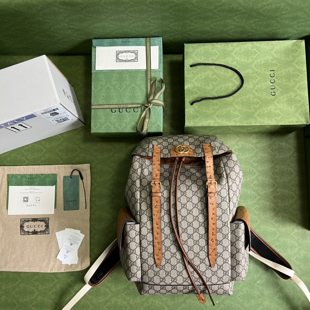 G*u*i backpack with double g