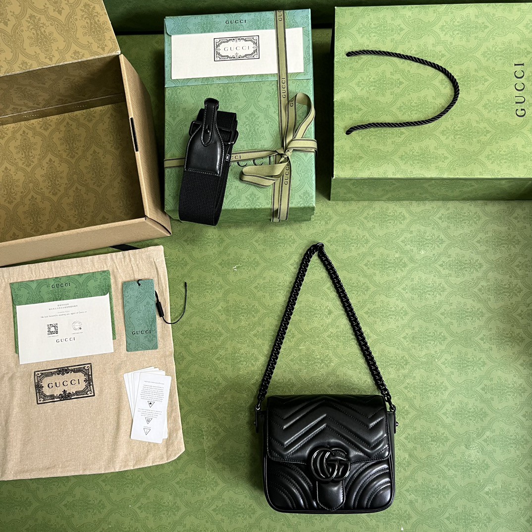 G*u*i gg marmont matelassé mini shoulder bag