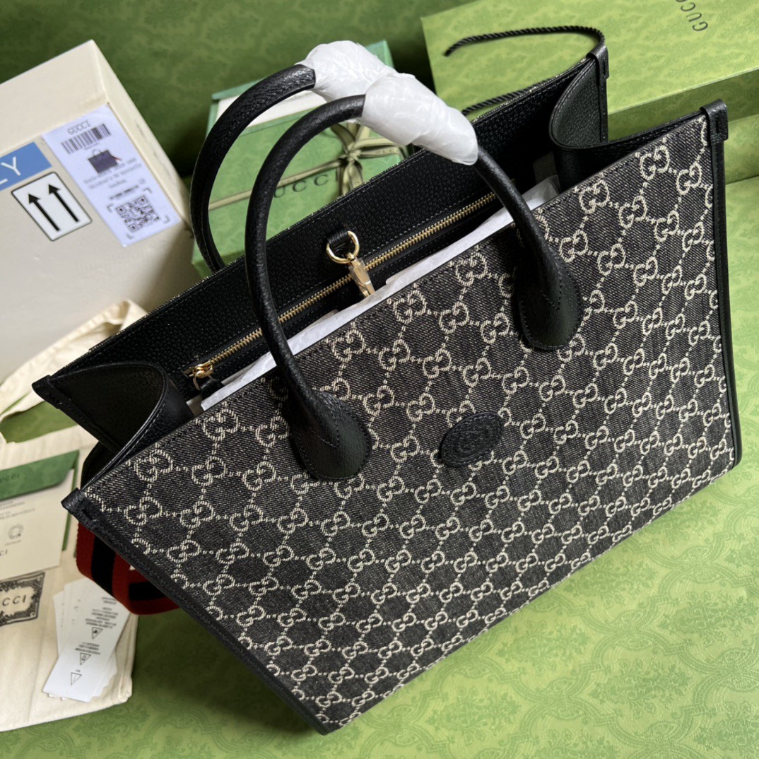 G*u*i medium tote bag with interlocking g