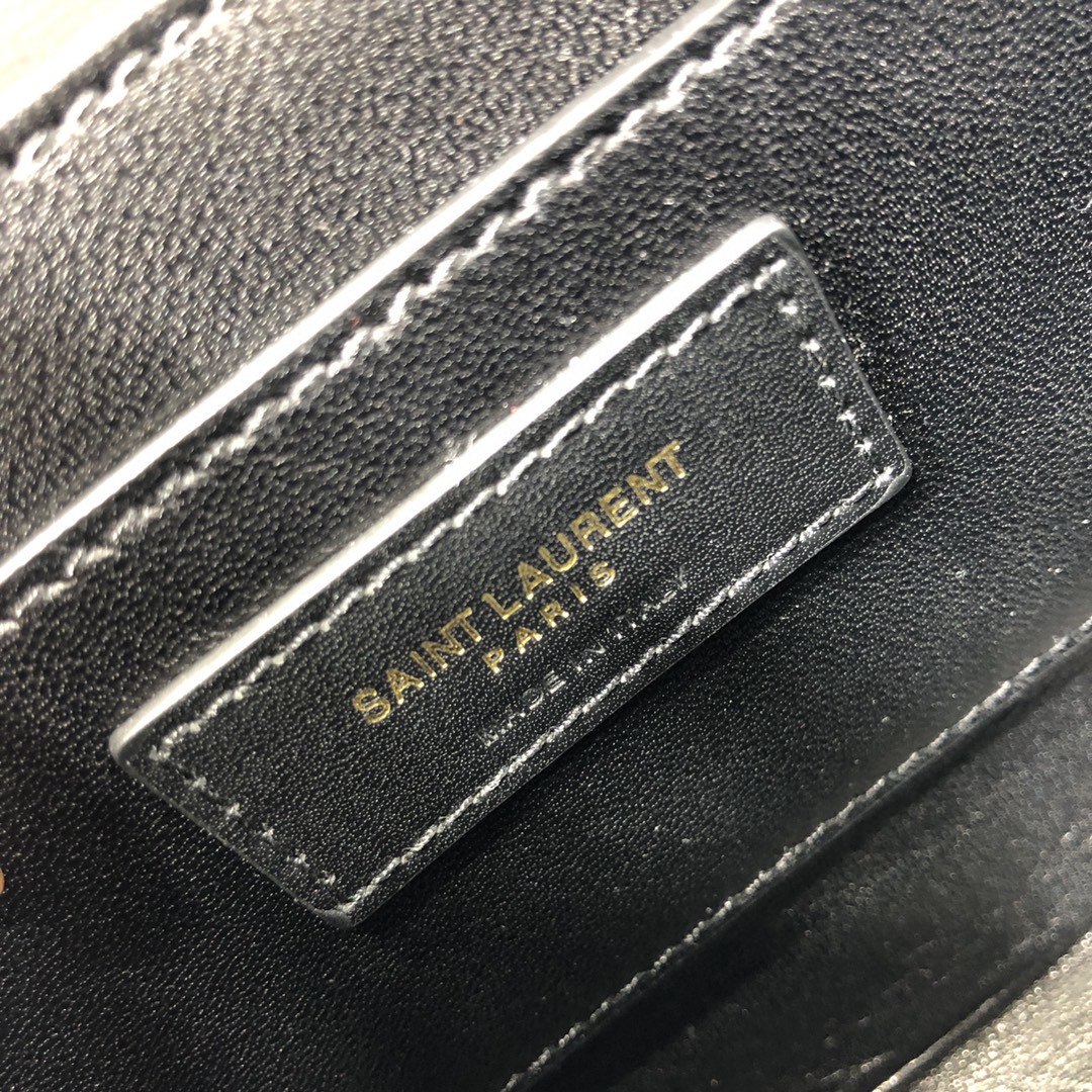 YSL SOLFERINO SMALL SATCHEL IN BOX SAINT LAURENT LEATHER