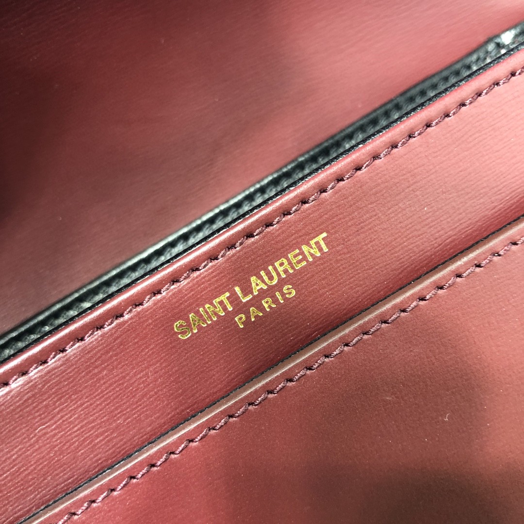 YSL SOLFERINO SMALL SATCHEL IN BOX SAINT LAURENT LEATHER