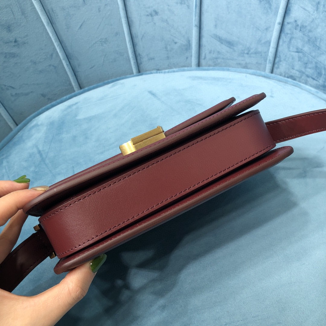 YSL SOLFERINO SMALL SATCHEL IN BOX SAINT LAURENT LEATHER