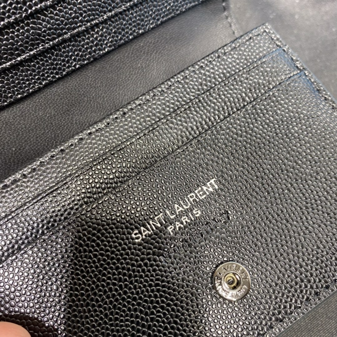 YSL CASSANDRE MATELASSÉ FLAP CARD CASE