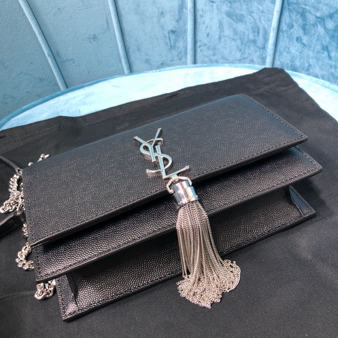 YSL KATE CHAIN WALLET WITH TASSEL