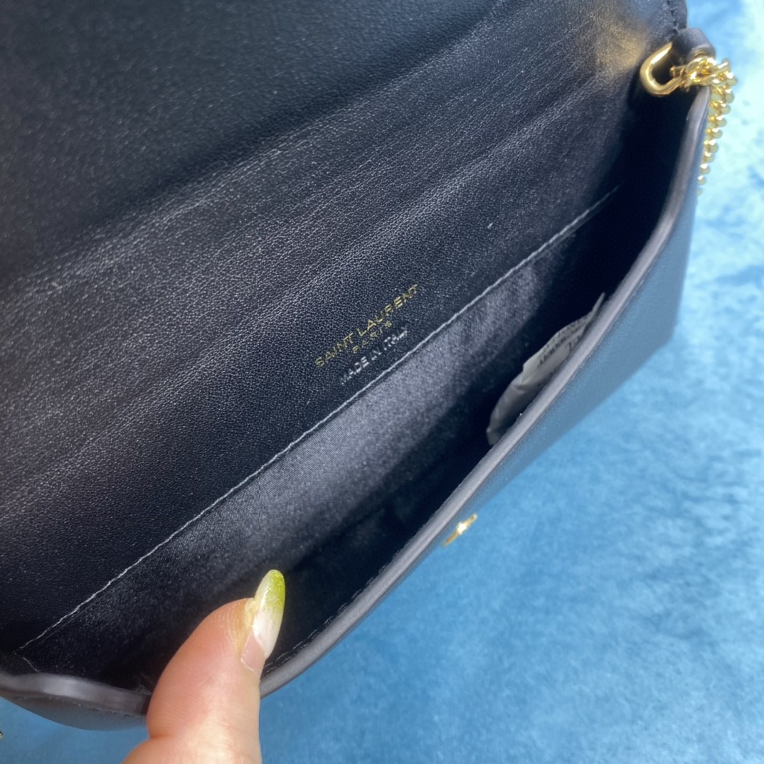 YSL CASSANDRE PHONE HOLDER WITH STRAP