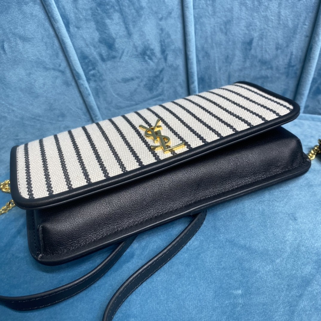 YSL CASSANDRE PHONE HOLDER WITH STRAP