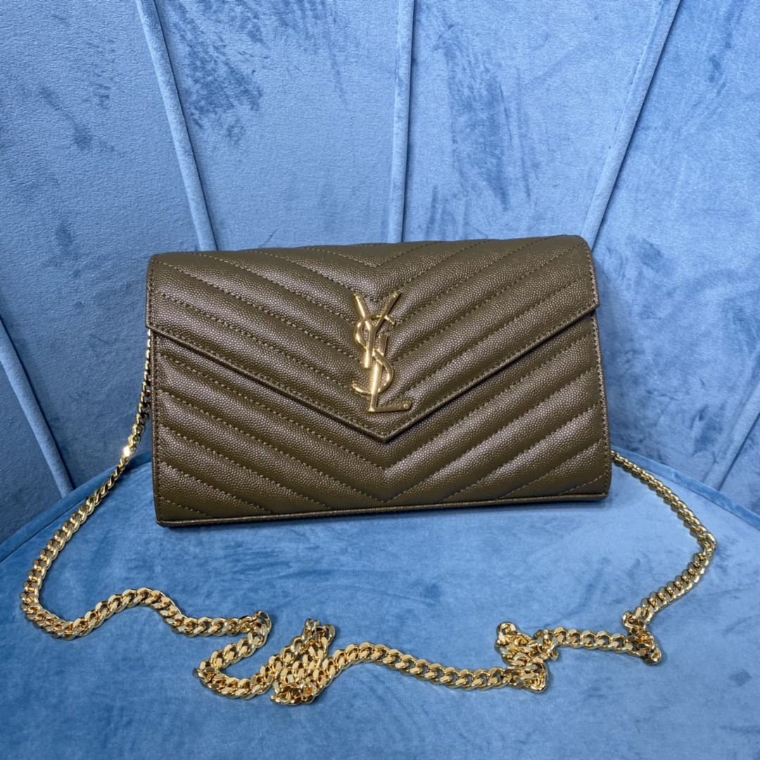YSL CASSANDRE MATELASSÉ CHAIN WALLET