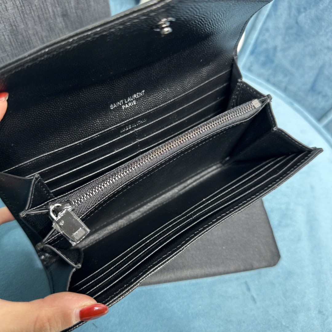 YSL CASSANDRE MATELASSÉ LARGE FLAP WALLET