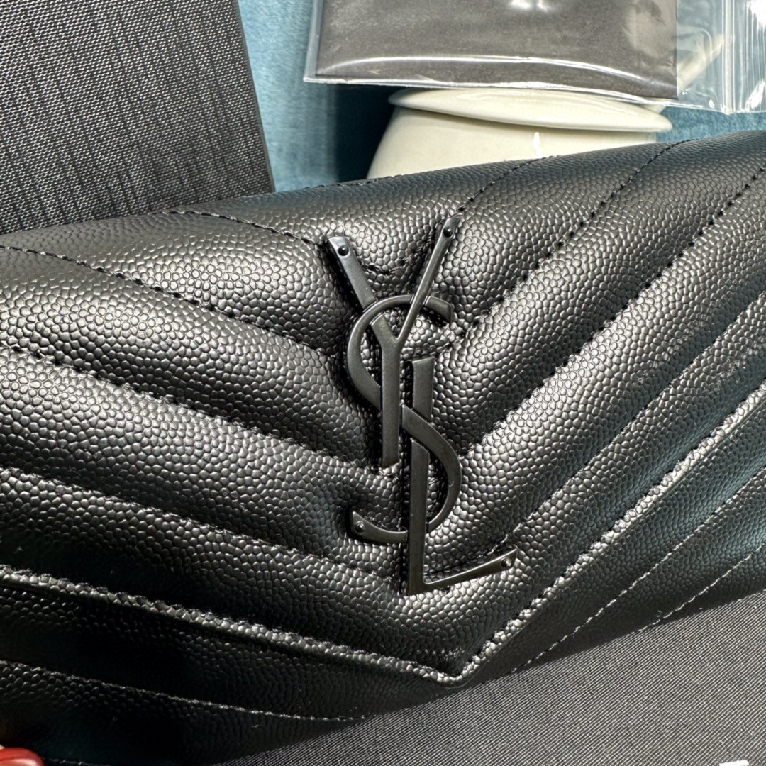 YSL CASSANDRE MATELASSÉ LARGE FLAP WALLET