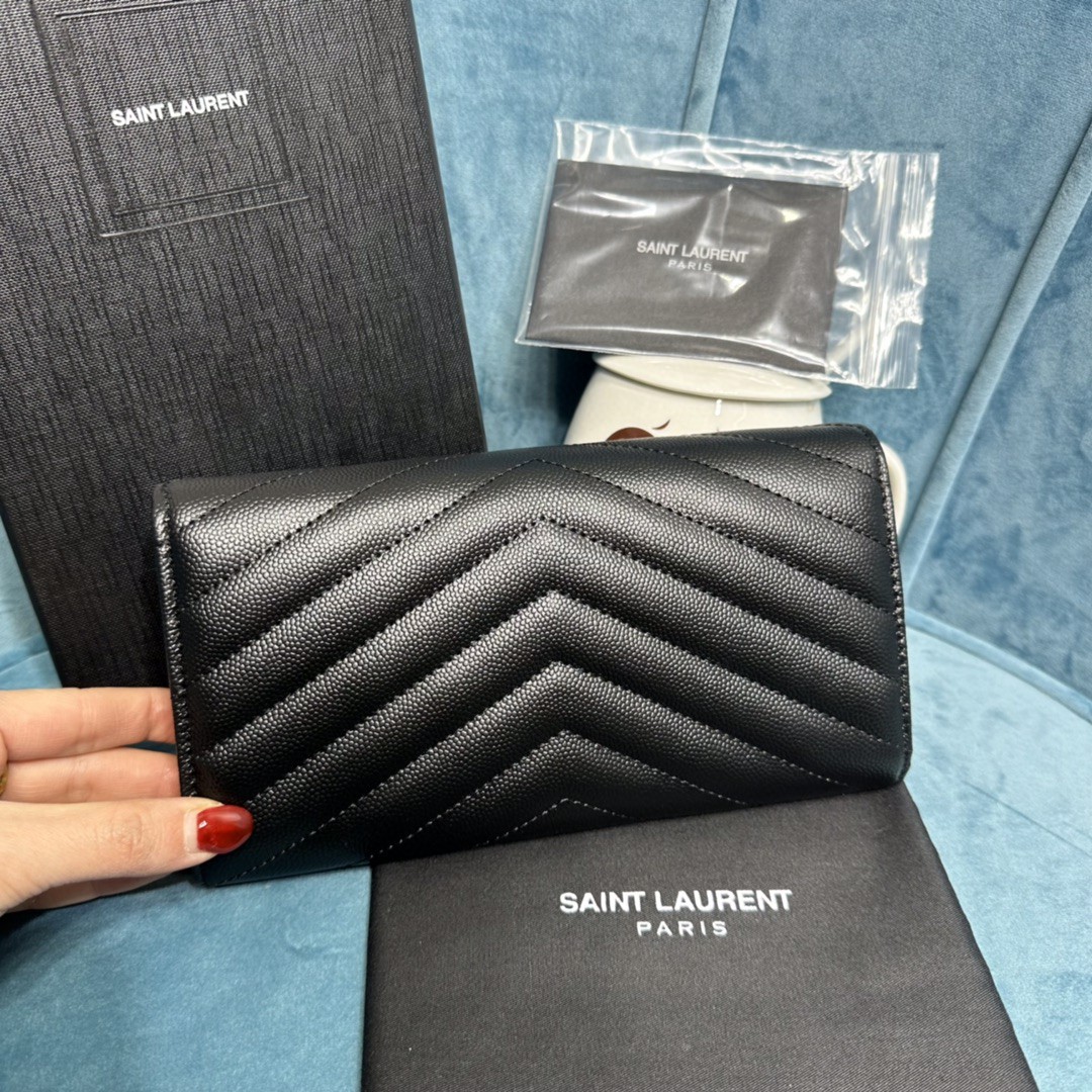 YSL CASSANDRE MATELASSÉ LARGE FLAP WALLET