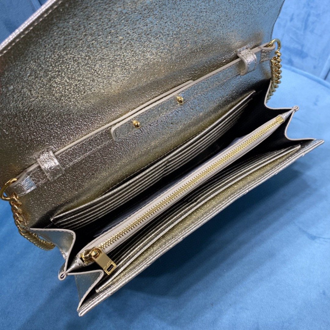 YSL CASSANDRE MATELASSE CHAIN WALLET