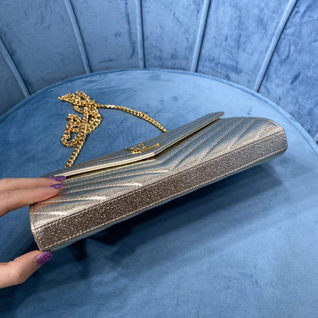 YSL CASSANDRE MATELASSE CHAIN WALLET