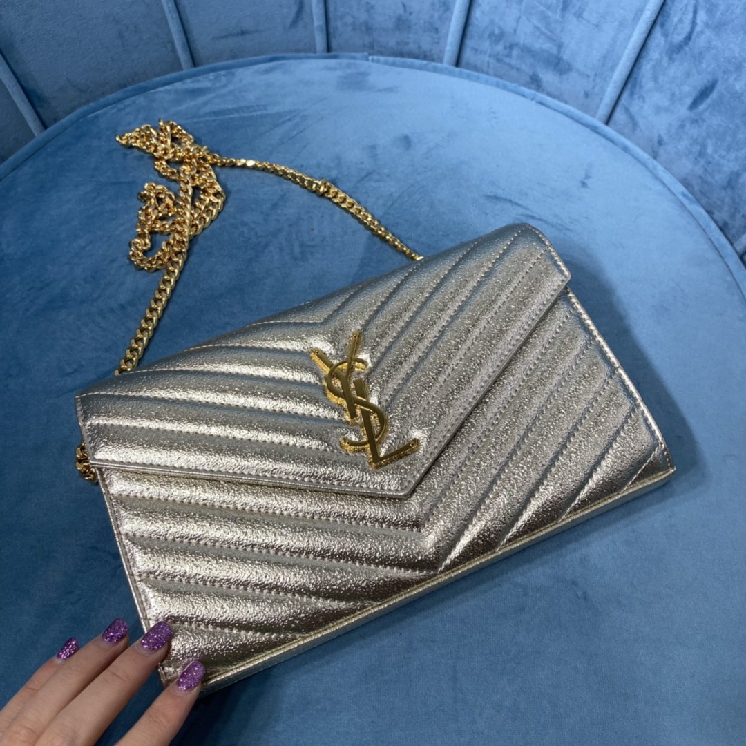 YSL CASSANDRE MATELASSE CHAIN WALLET