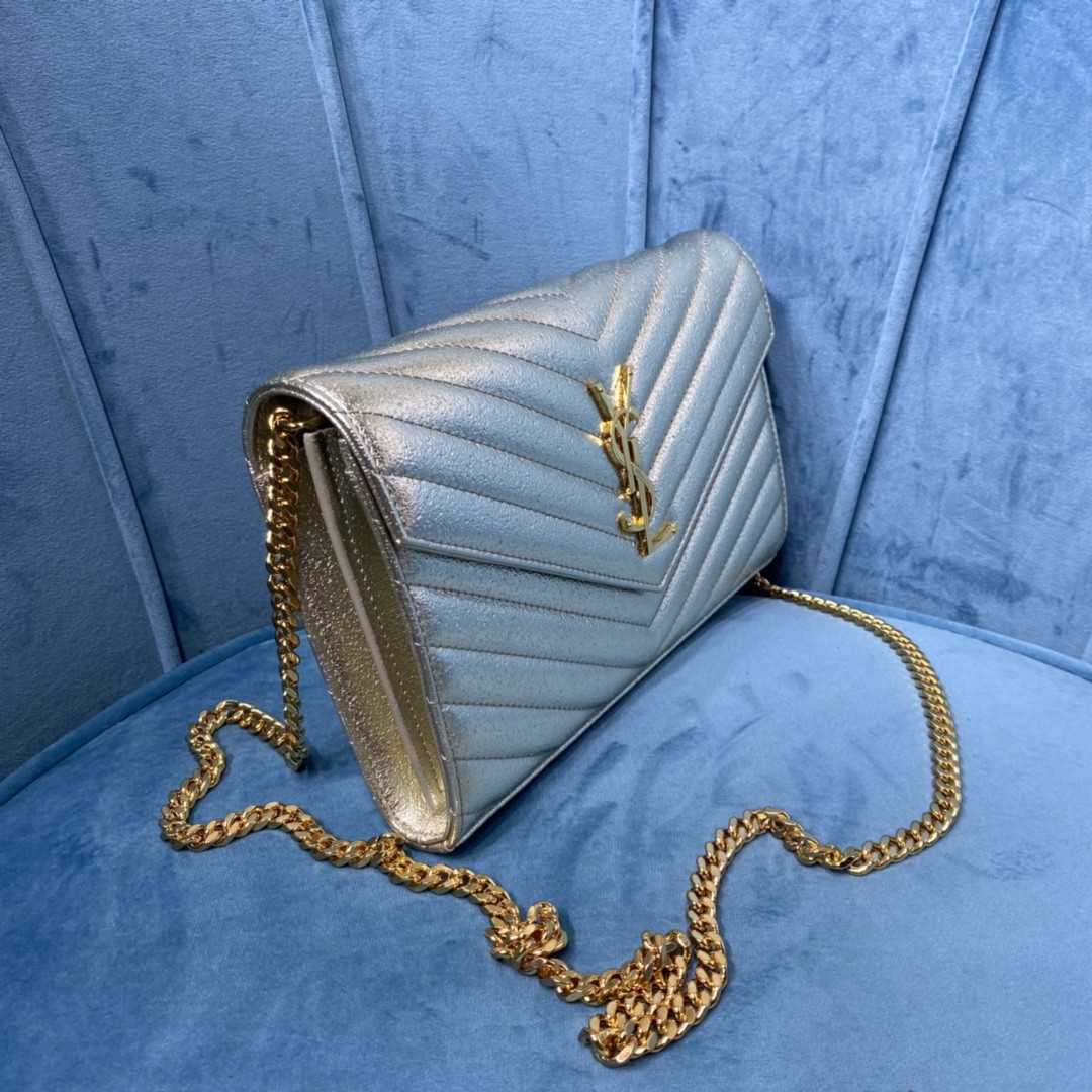 YSL CASSANDRE MATELASSE CHAIN WALLET