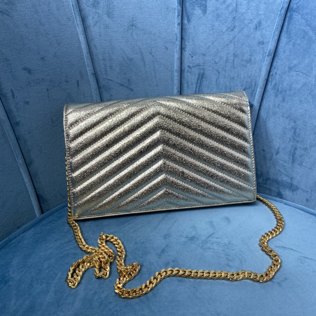 YSL CASSANDRE MATELASSE CHAIN WALLET