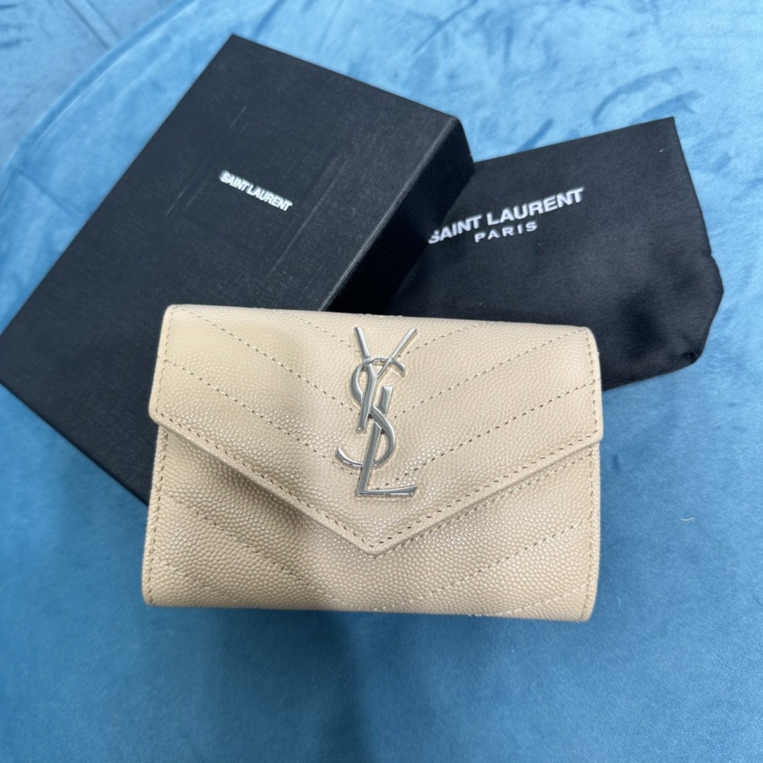 YSL CASSANDRE MATELASSÉ SMALL ENVELOPE WALLET