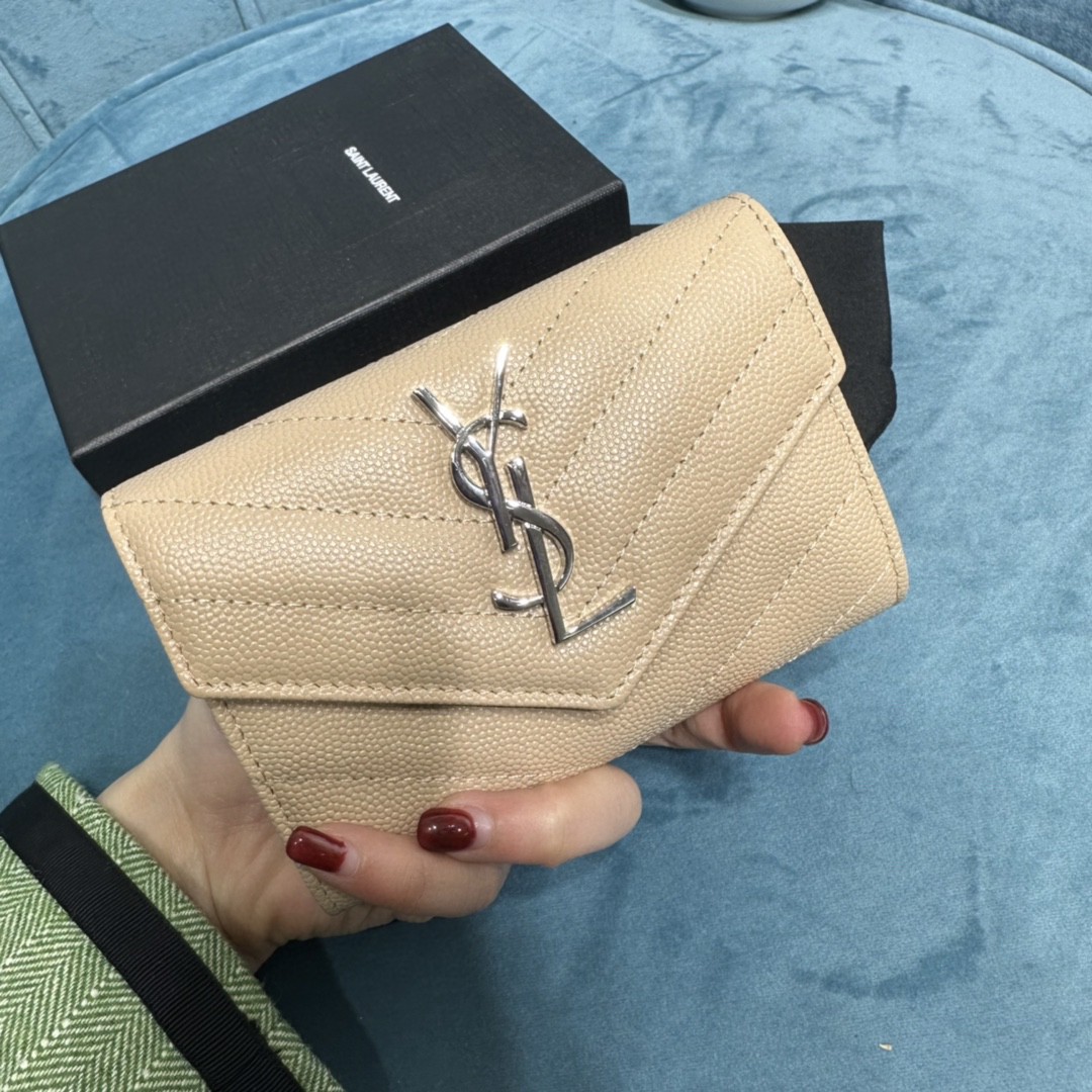 YSL CASSANDRE MATELASSÉ SMALL ENVELOPE WALLET