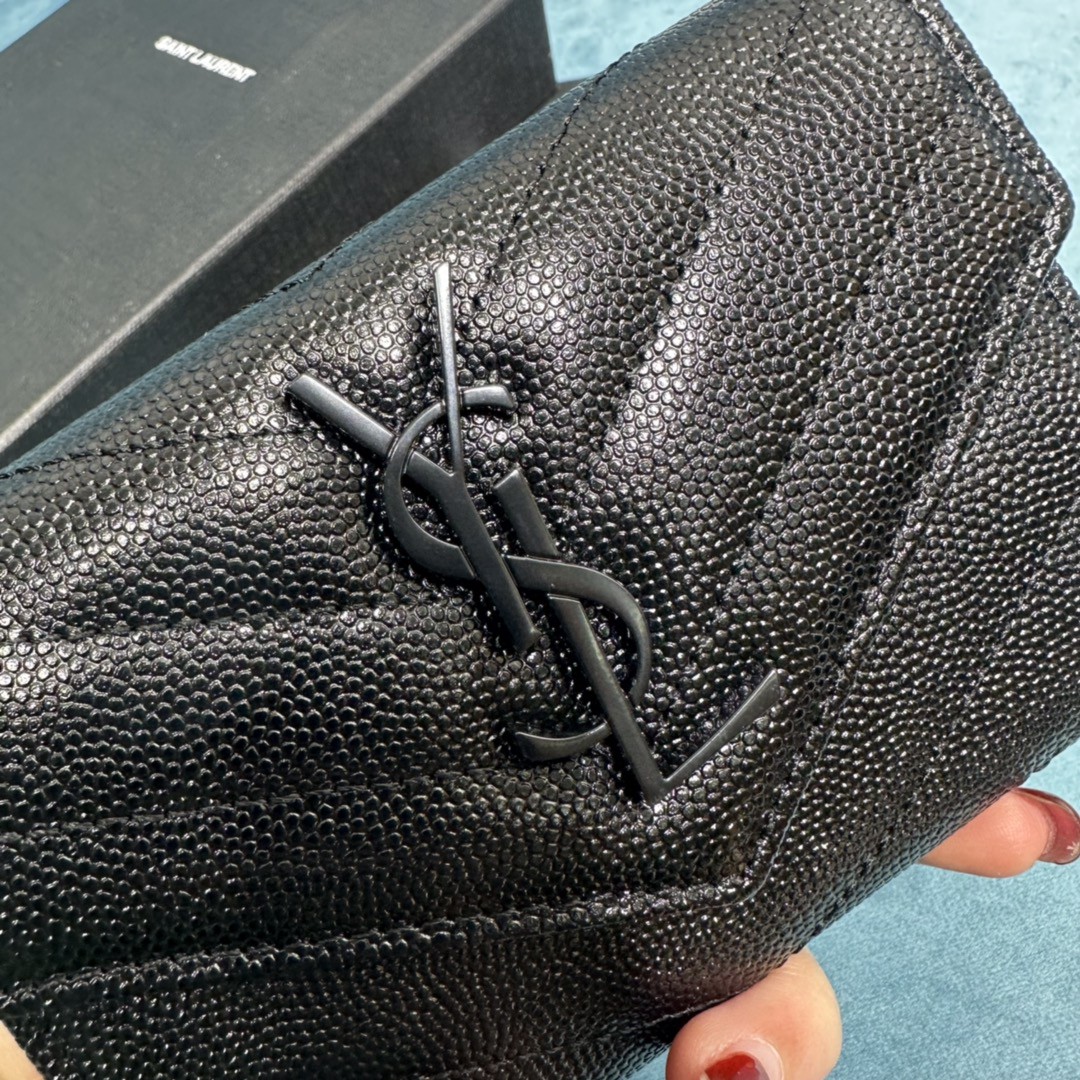 YSL CASSANDRE MATELASSÉ SMALL ENVELOPE WALLET