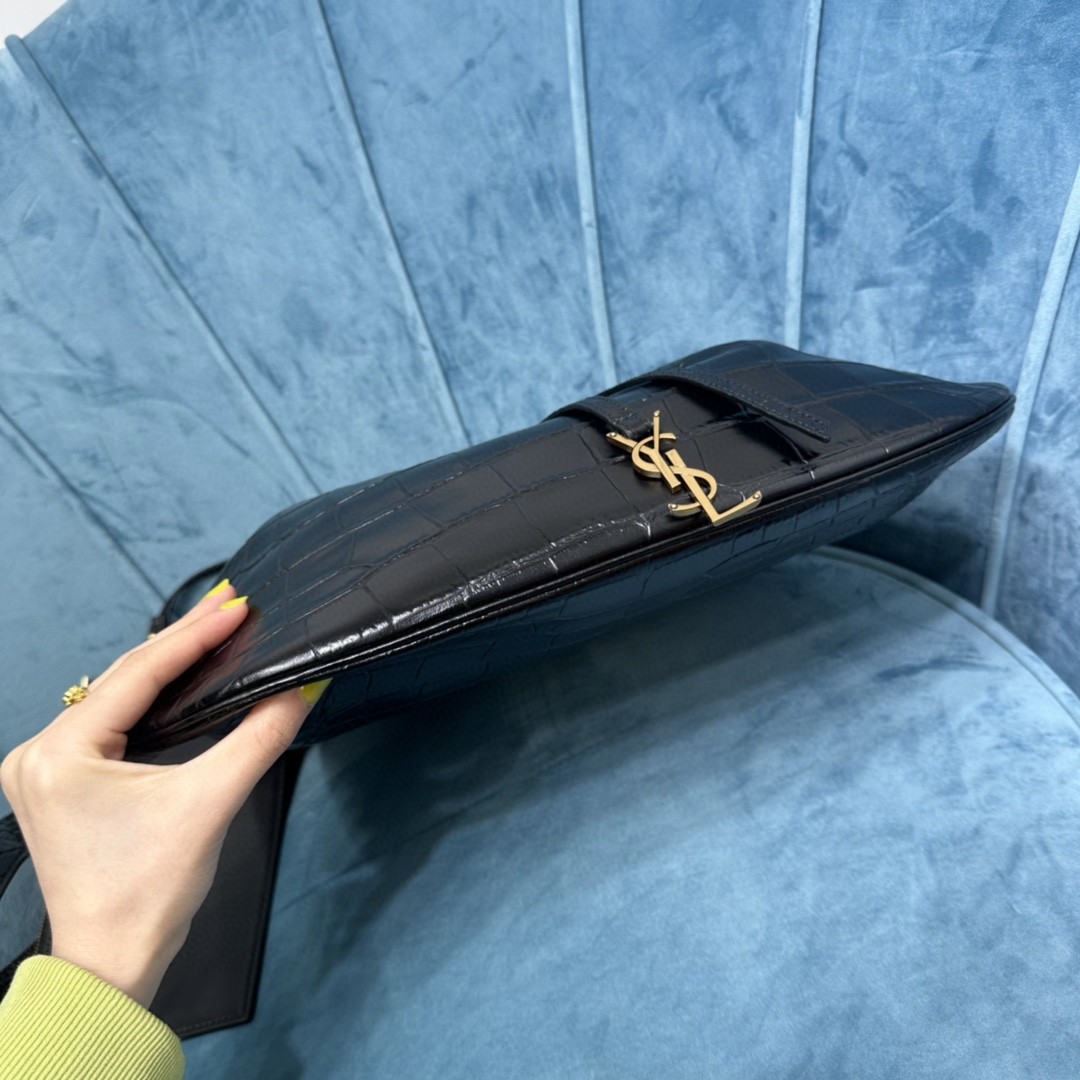 YSL PARIS VII LARGE FLAT HOBO BAG