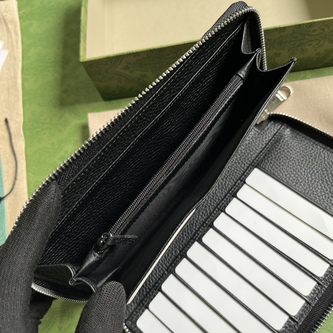 G*u*i jumbo gg zipped leather wallet