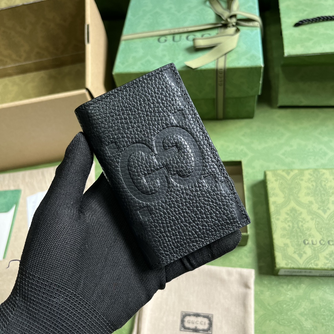 G*u*i jumbo gg card case
