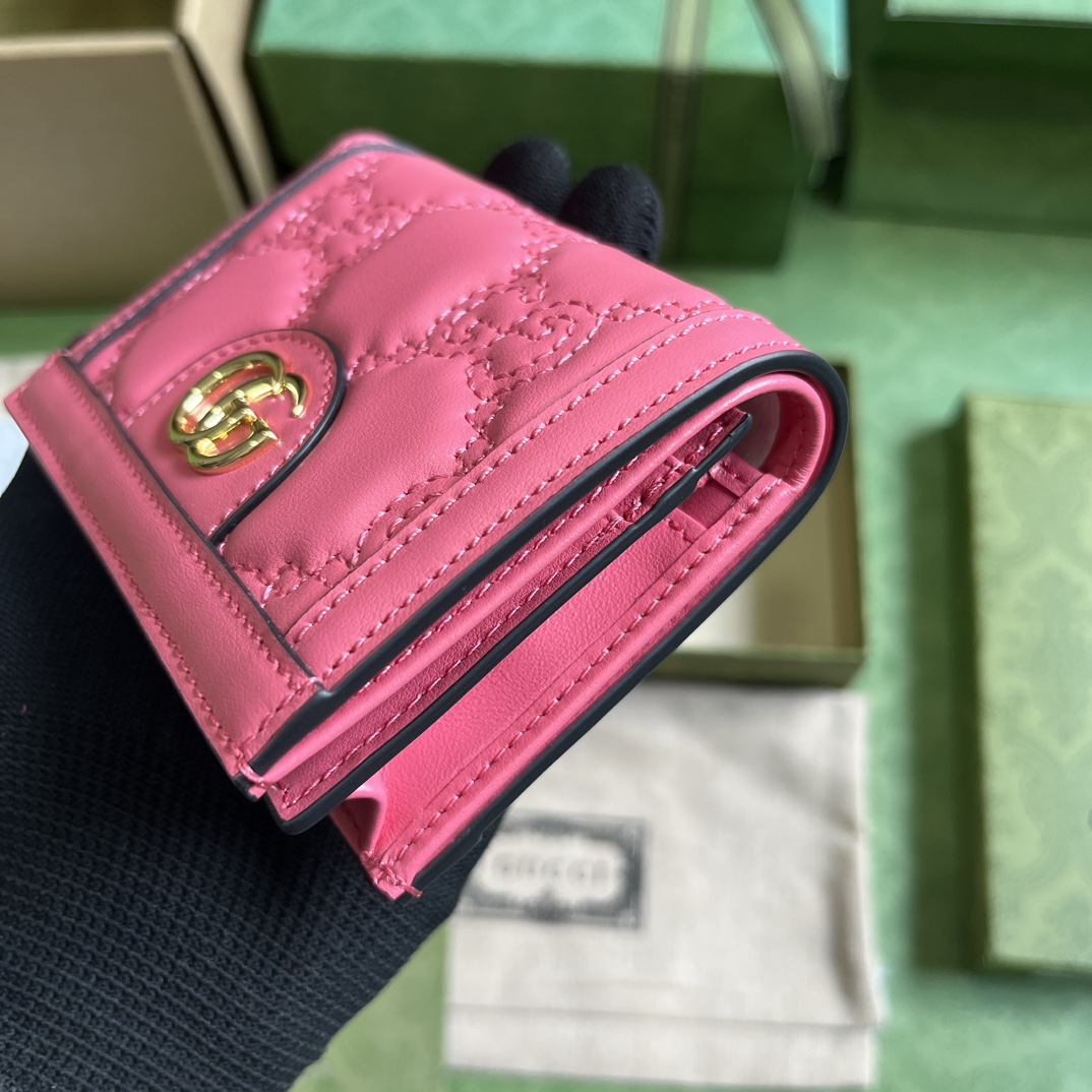 G*u*i gg matelassÉ card case wallet