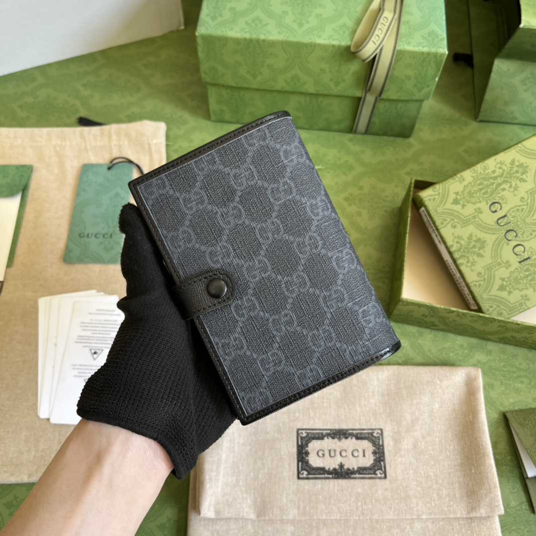 G*u*i gg passport case with interlocking g